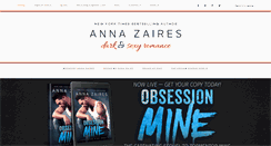 Desktop Screenshot of annazaires.com